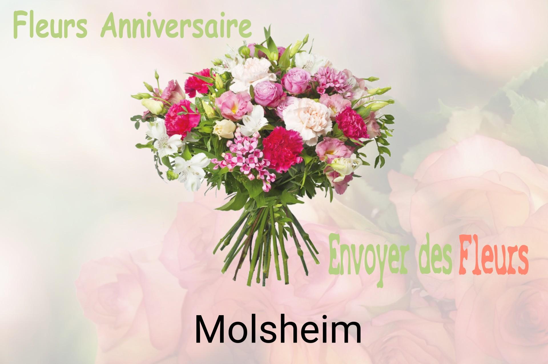 Bouquet de fleurs d’anniversaire livré à Molsheim